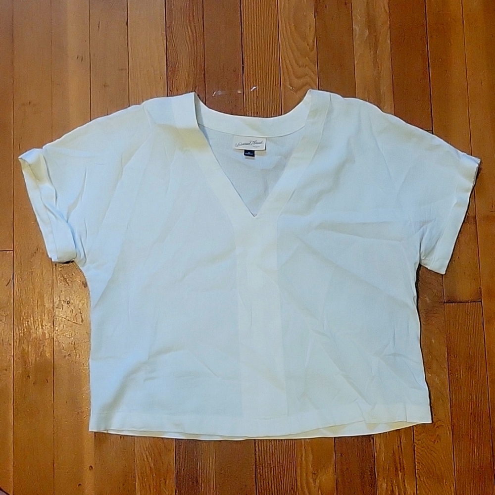 White linen shirt